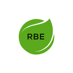 RBE Letter logo design template vector. RBE Business abstract connection vector logo. RBE icon circle logotype.

