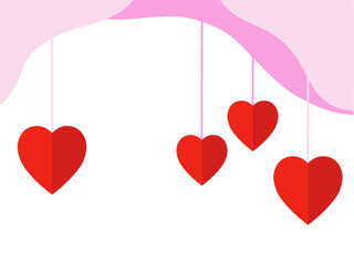 Valentine Heart Background
 - obrazy, fototapety, plakaty
