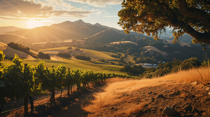 Idilic winery landscape