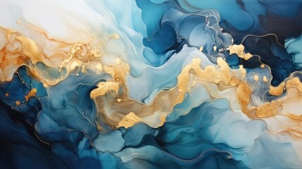 The Majestic Dance of Colors. Discovering the Elegance of Fluid Art in Liquid Ink Technique
