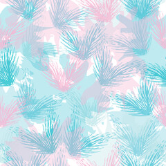 Seamless pattern. Multicolored hearts.