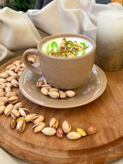 Pistachio latte
