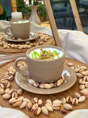 Pistachio latte