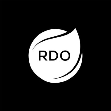 RDO Letter logo design template vector. RDO Business abstract connection vector logo. RDO icon circle logotype.
