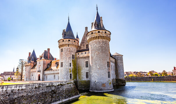 Castle of Sully sur loire near Orleans, Loire valley, France