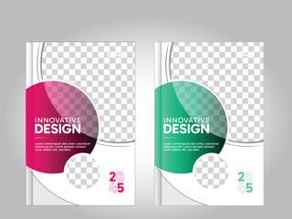 Corporate Book cover design templet, Innovative cover design templet.