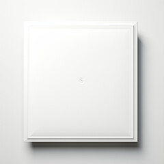 blank white piece of art totally white colour