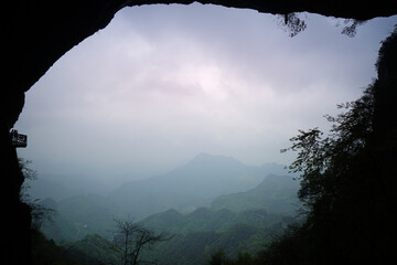 Swallow Cave is named after the Himalayan swiftlets that live in it. Jinfo Mountain karst...