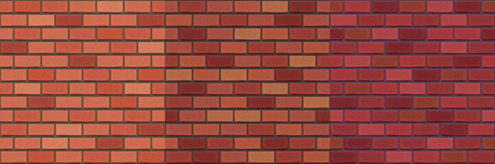 red color realistic design seamless pattern set