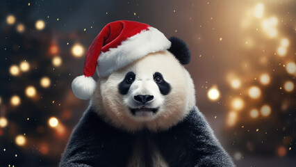 Panda Claus: Fluffy Festive Bear