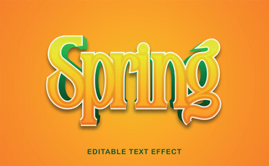 Text Effect Spring Fully Editable