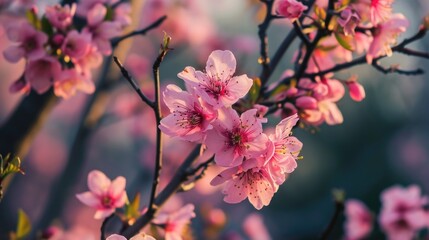 Pink Blossoms on a Tree