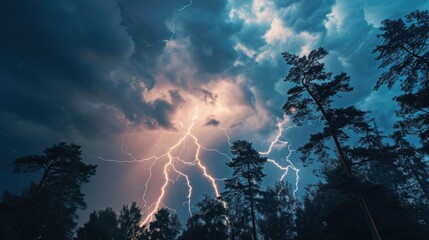A Large Cloud Filled With Lots of Lightning
