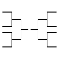 Tournament bracket Template  - obrazy, fototapety, plakaty