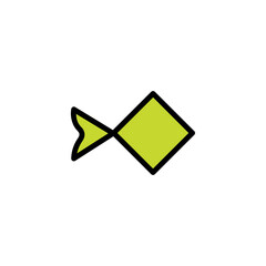 Fish Food Sea Filled Outline Icon