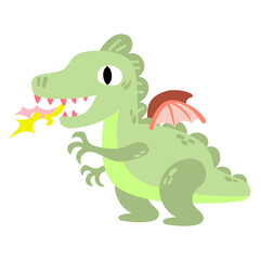 Fototapeta premium dragon cartoon clipart
