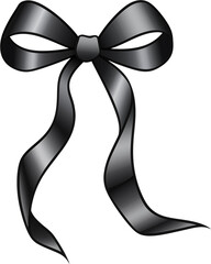 black ribbon illustration