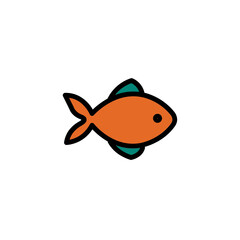 Fish Fishing Parks Filled Outline Icon