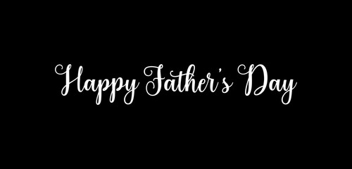 Happy Father's Day Stylish Text illustration Design 