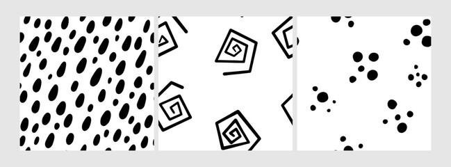 Small dash patterns set. Seamless minimal dash pattern, small elements.