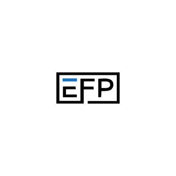 EFP logo. E F P design. White EFP letter. EFP, E F P letter logo design. Initial letter EFP linked circle uppercase monogram logo. E F P letter logo vector design.	
