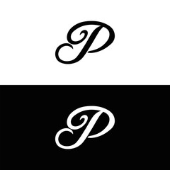 Letter P Star logo icon design. Creative template for company and business - obrazy, fototapety, plakaty