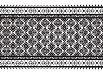 Ikat pattern black with stripes Abstract Aztec symbol illustration geometric shape vector pattern Ethic nature native tribal background backdrop wallpaper print textile clothing fashion decorative vin