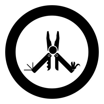 black multitool in circle clip art preview