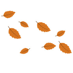 Obraz premium Falling leaves Illustration 
