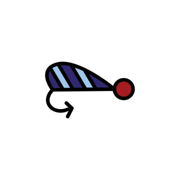 recommend clip art: Fishing Float Retro Filled Outline Icon