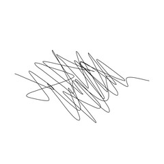 Set of scribble brush strokes