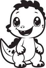 Tiny T Rex Treasures Cute Black Logo Whimsical Dino Elegance Black Vector