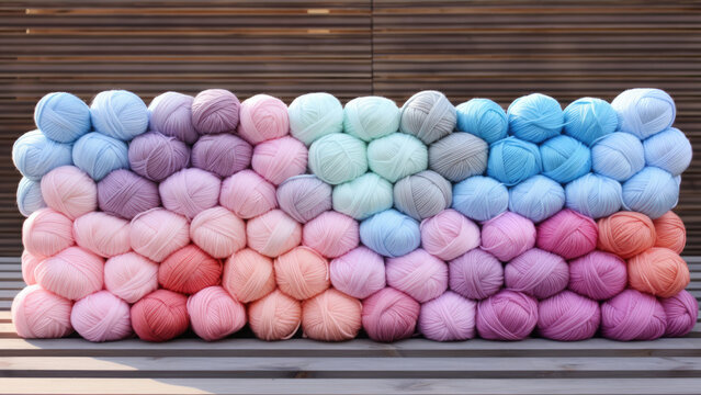 Threaded Mosaic: Lively Palette in Threads