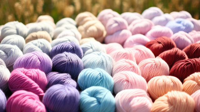Colorful Threadscape: A Symphony in Hues