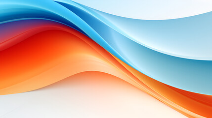 Minimalistic Abstract Wave Background Orange: Dynamic Visual Concept.AI Generative 