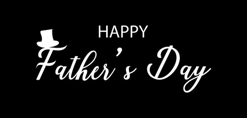 Happy Father's Day Stylish Text illustration Design 