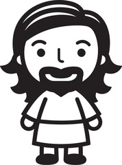 Gentle Redeemer Black Vector Jesus Merciful Comfort Cute Black Jesus