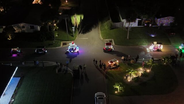 Holiday Golf Cart Parade