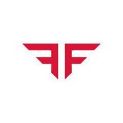 Initial f and f logo vector