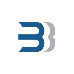 initial B letter logo vector