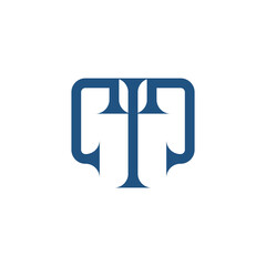 initial M letter logo vector