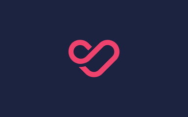 letter s with love logo icon design vector design template inspiration - obrazy, fototapety, plakaty