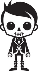 Playful Skeletal Ensemble Full Body Design Energetic Bone Arrangement Cute Vector