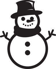 Snowflake Cuteness Black Logo Icon Playful Frosty Friend Cute Vector
