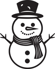 Snowflake Cuteness Vector Design Icy Delight Cute Snowman Logo