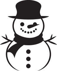 Frosty Flakes of Joy Cute Logo Icon Snowflake Smiles Black Icon Design