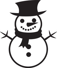 Snowflake Smiles Black Icon Design Playful Snowy Serenity Cute Vector