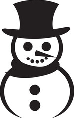 Snowy Whimsy Wonder Cute Logo Icon Frosty Flakes Fun Black Vector Icon