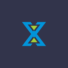 Letter Initial X logo design