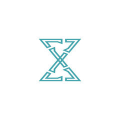 Letter Initial X logo design